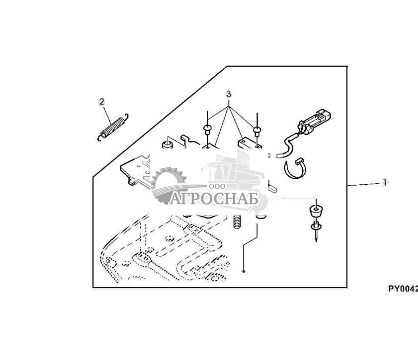ПЕРЕКЛЮЧАТЕЛЬ ДЛЯ СИДЕНЬЯ SUPER COMFORT MSG85, MSG93, MSG95 